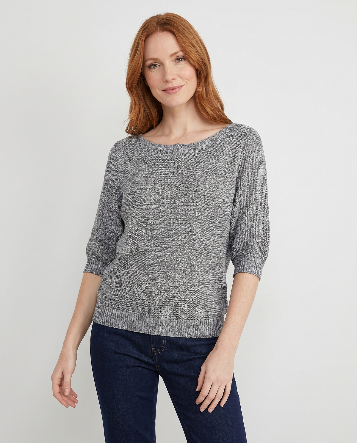 Honor Women's Knitted Jumper in Grey