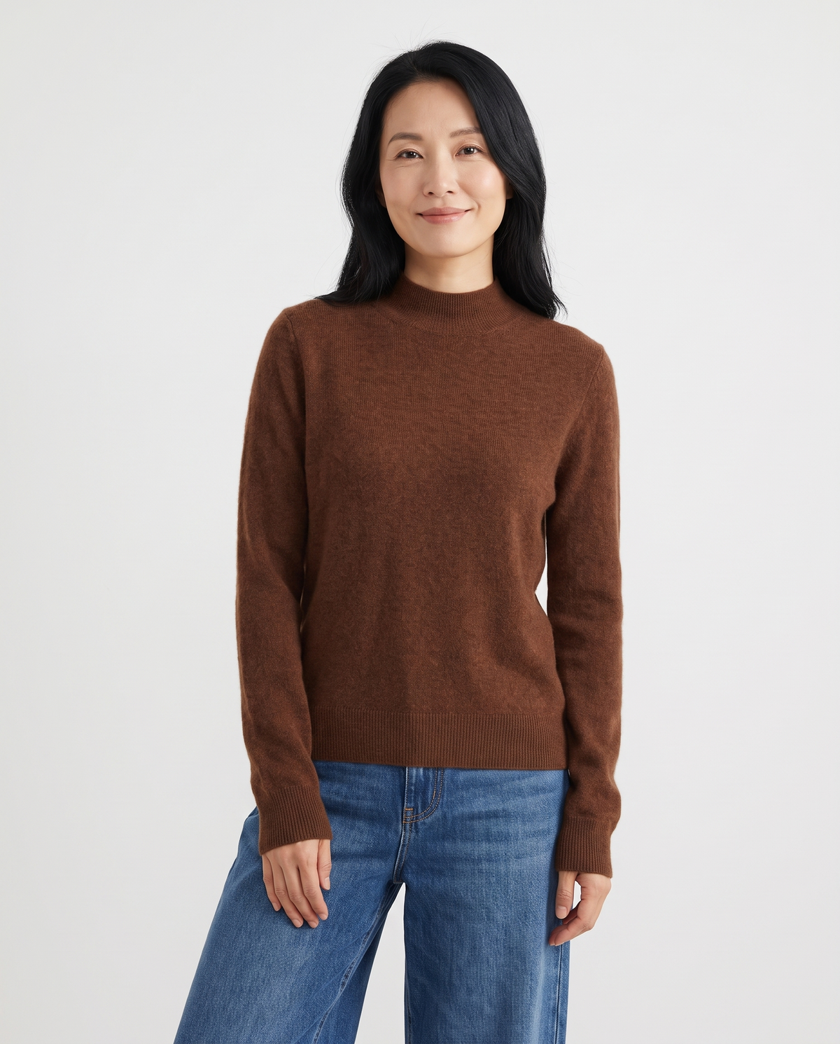 Livia Cashmere Sweater in Brown