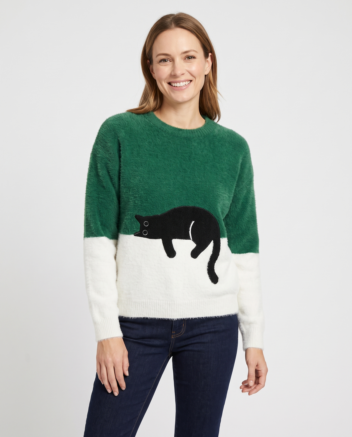 Millie Women's Knitted Jumper in Green