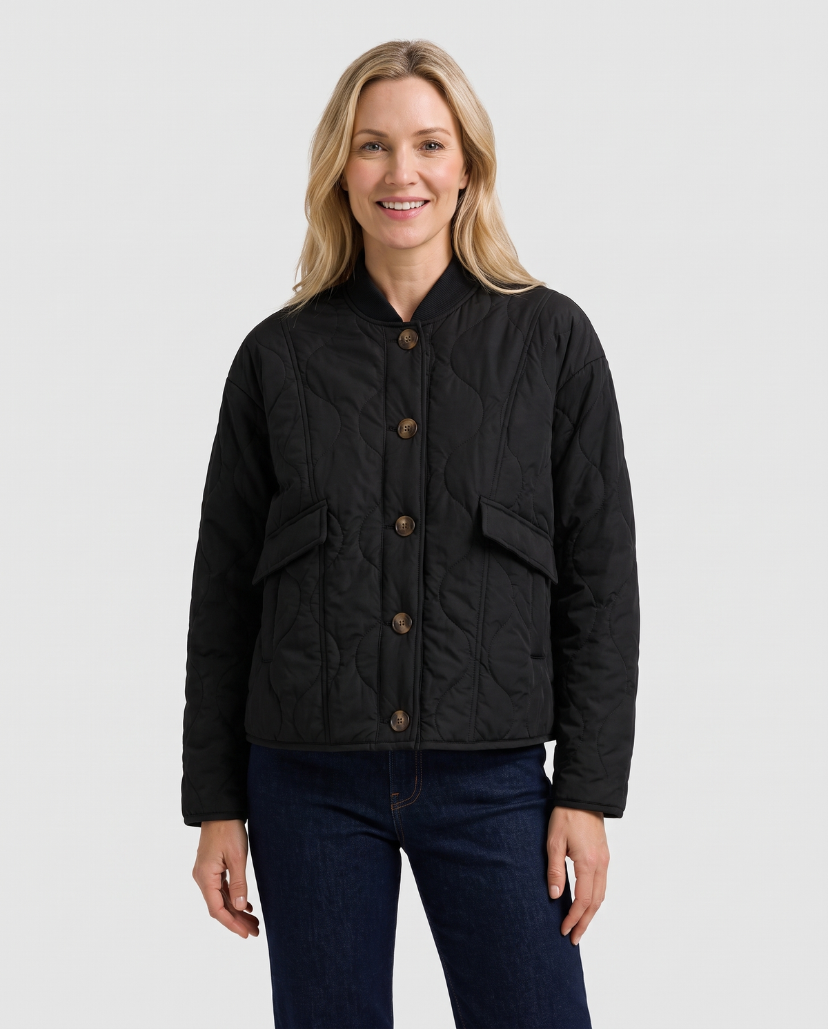 Wren Women's Quilted Jacket - Black