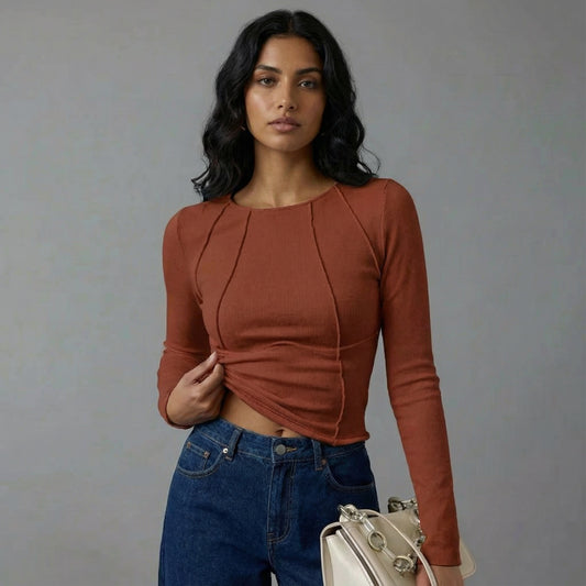 Lyra Ribbed Contour Top