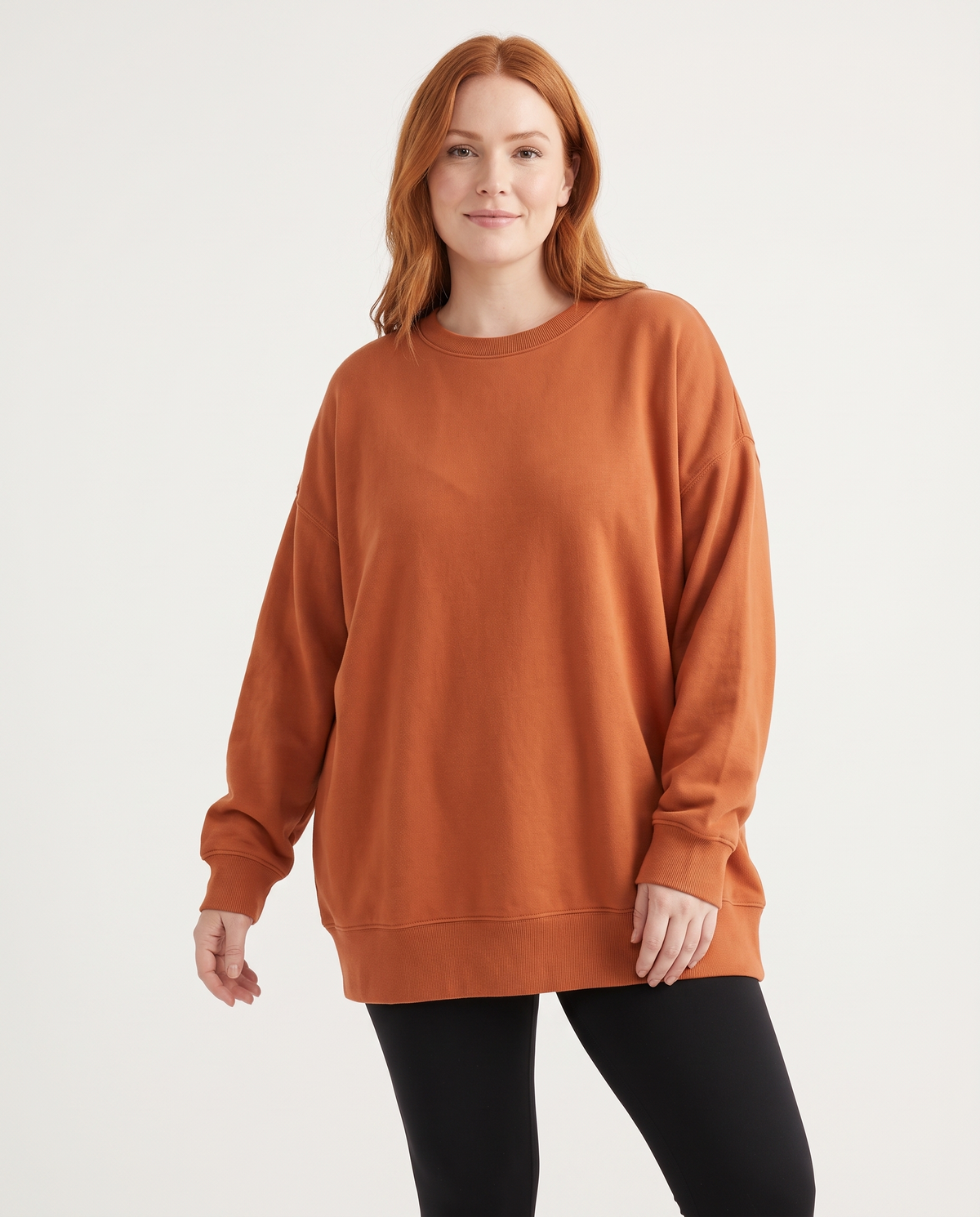 Agnes Women's Oversized Knitted Jumper in Orange
