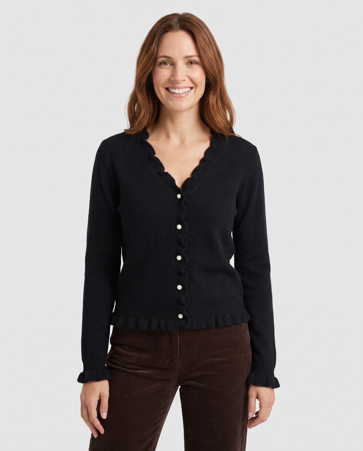 Clara Women's Knitted Cardigan - Black