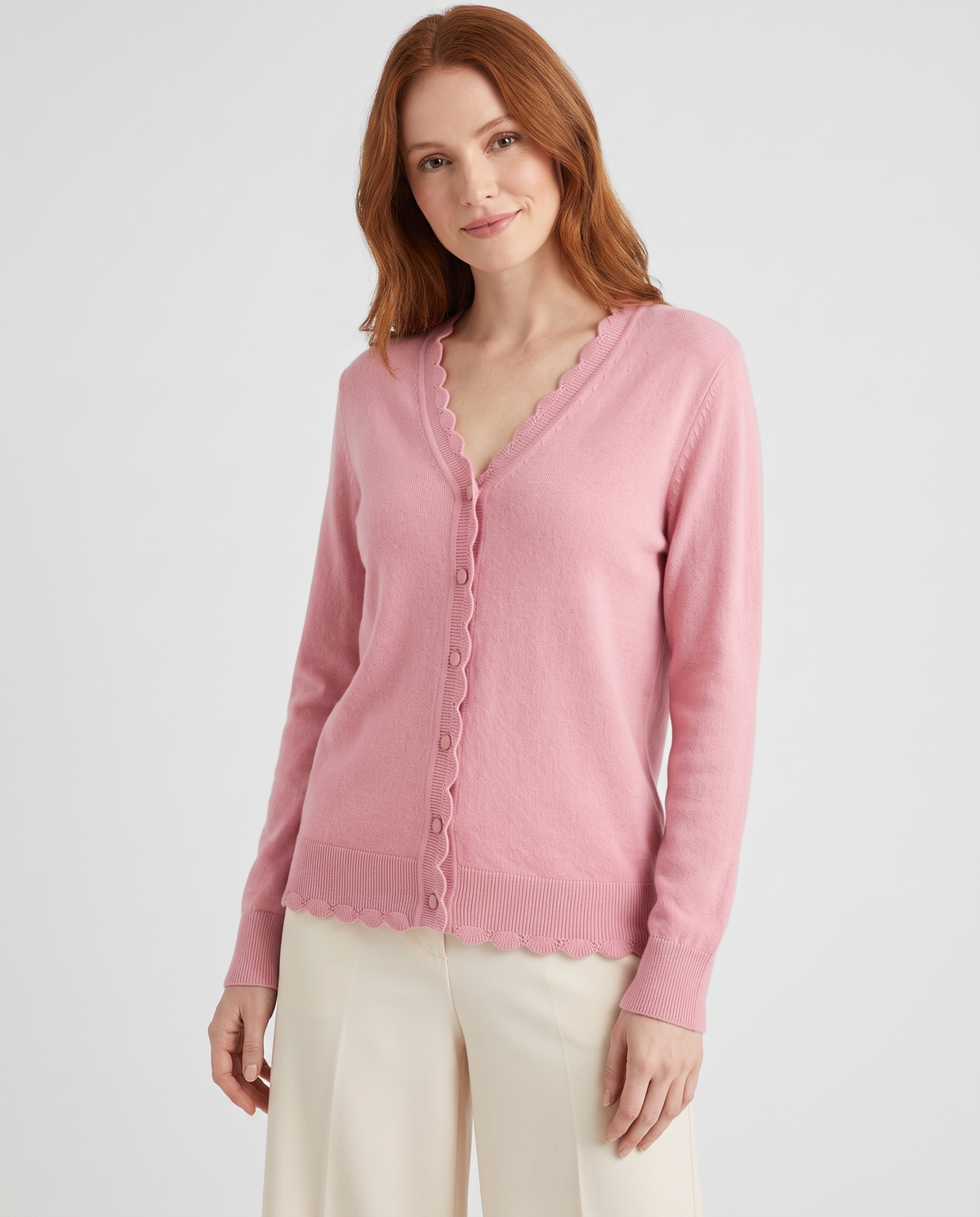 Clara Women's Knitted Cardigan - Pink