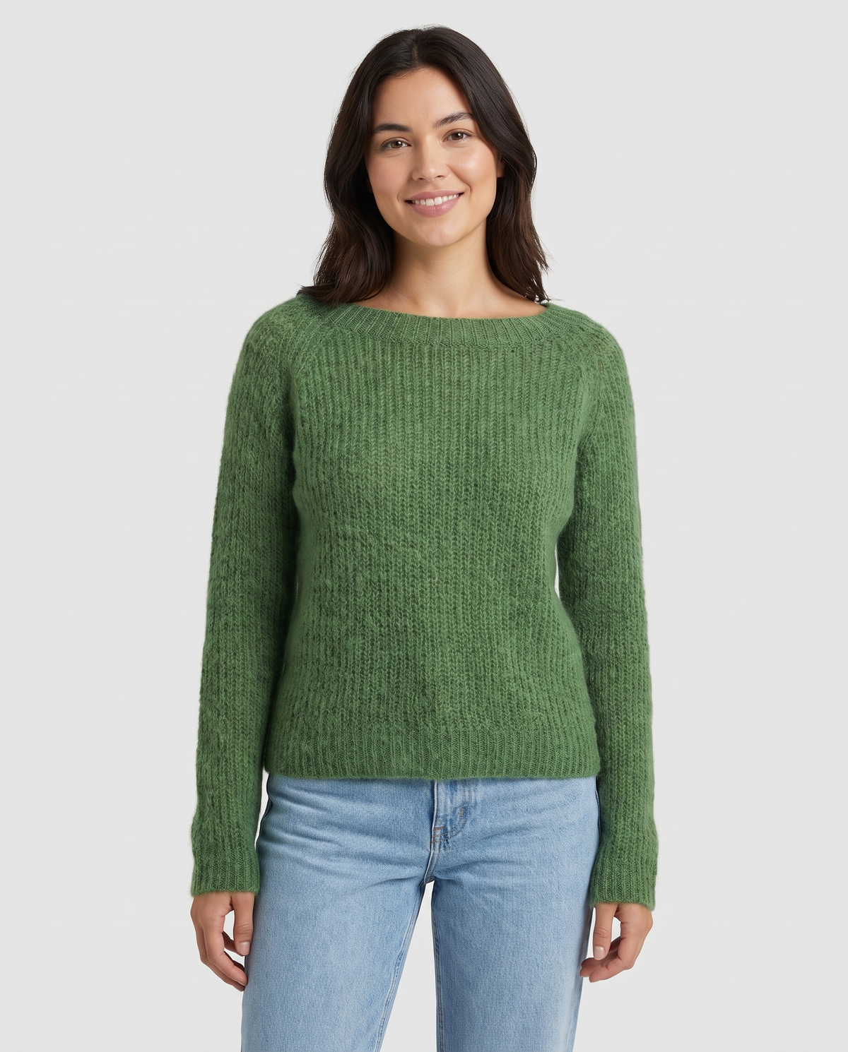 Cora Women's Knitted Wool Jumper - Green