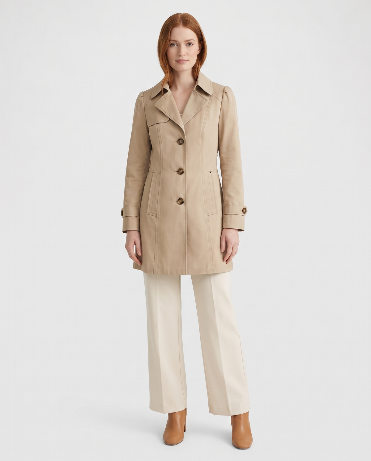 Edie Women's Trench Coat - Khaki