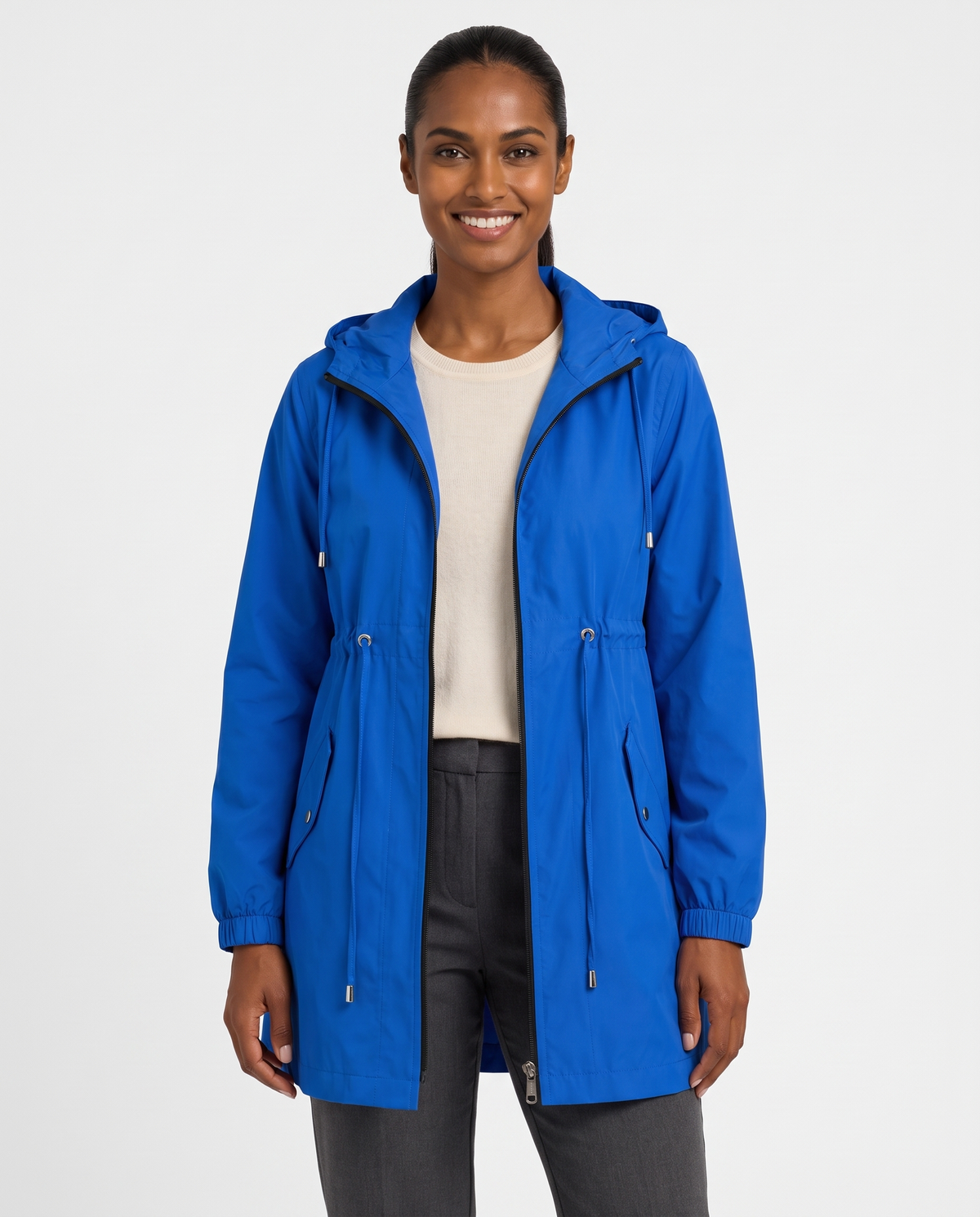 Emily Women's Rain Parka Waterproof Jacket - Blue