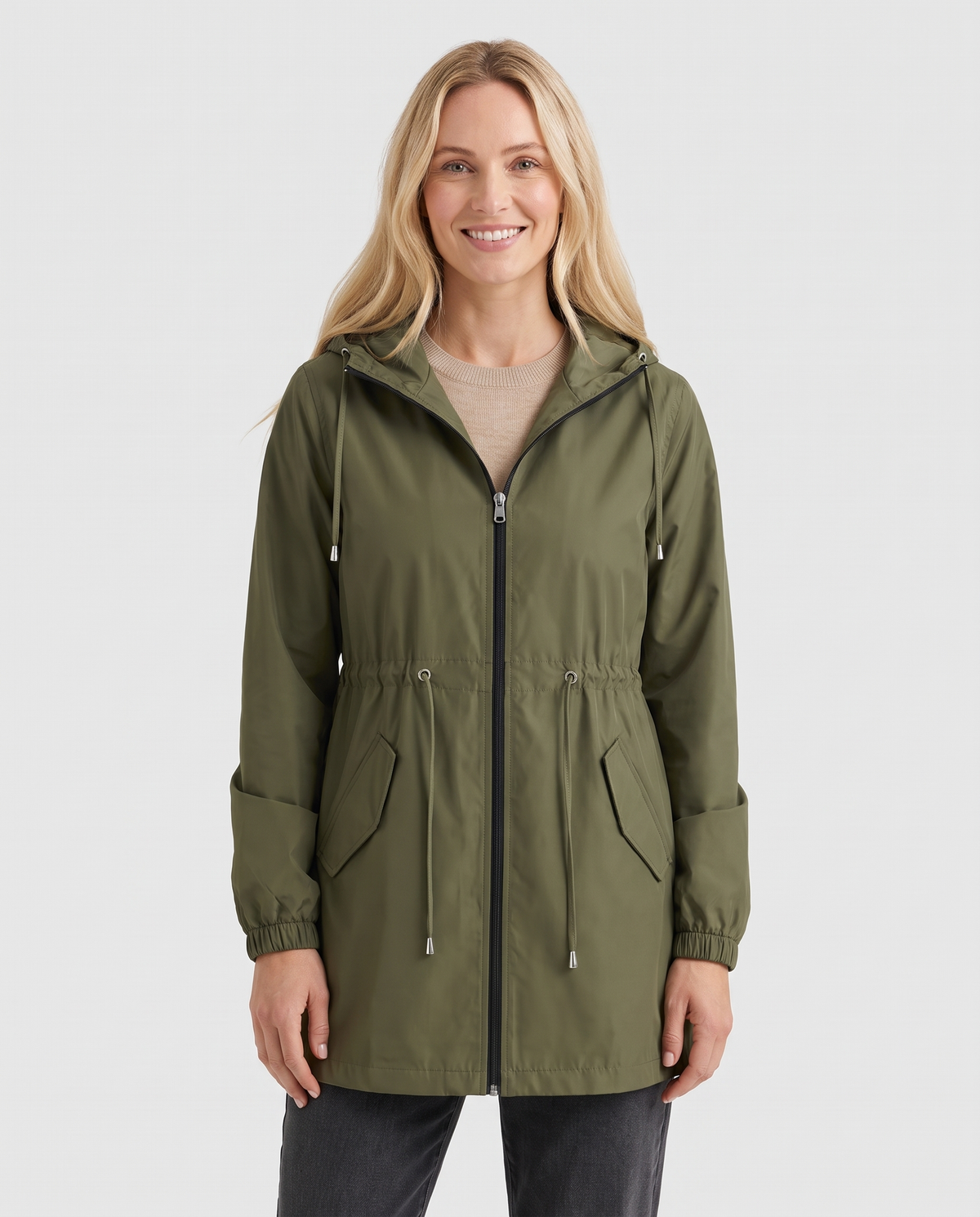Emily Women's Rain Parka Waterproof Jacket - Green