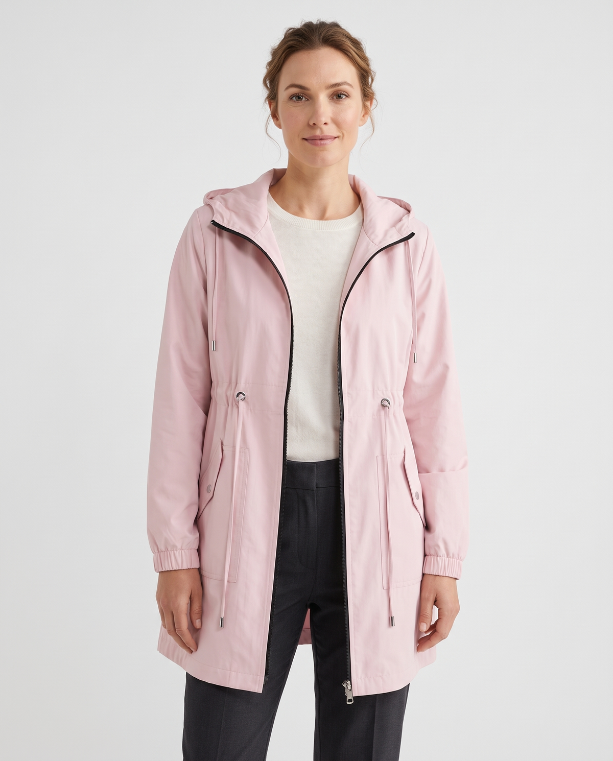 Emily Women's Rain Parka Waterproof Jacket - Pink