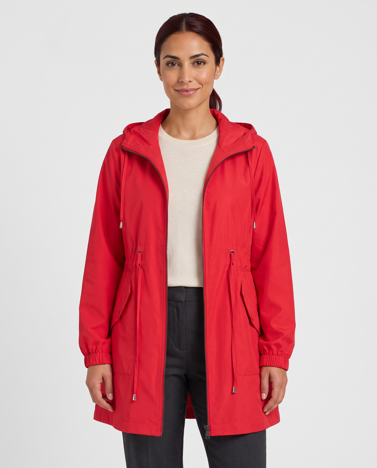 Emily Women's Rain Parka Waterproof Jacket - Red