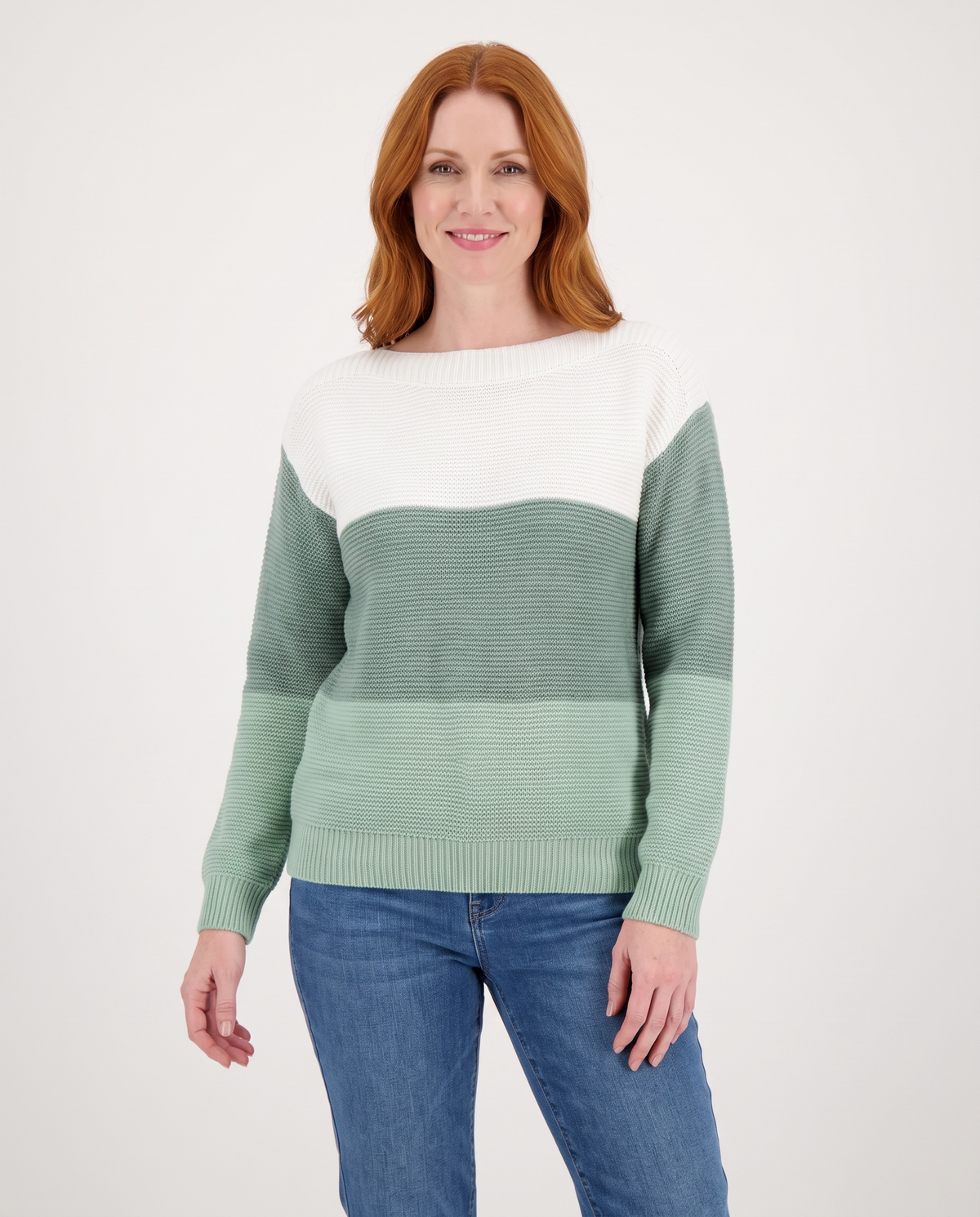 Evie Women's Knitted Jumper in Green