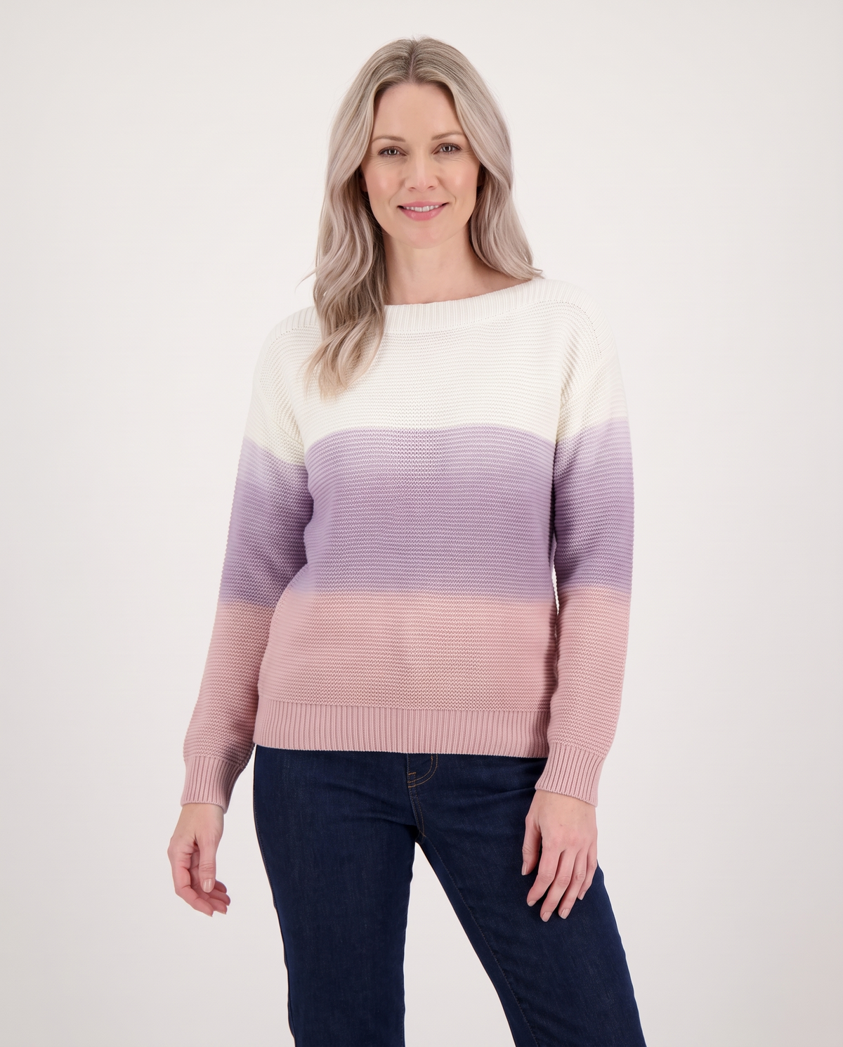 Evie Women's Knitted Jumper in Purple