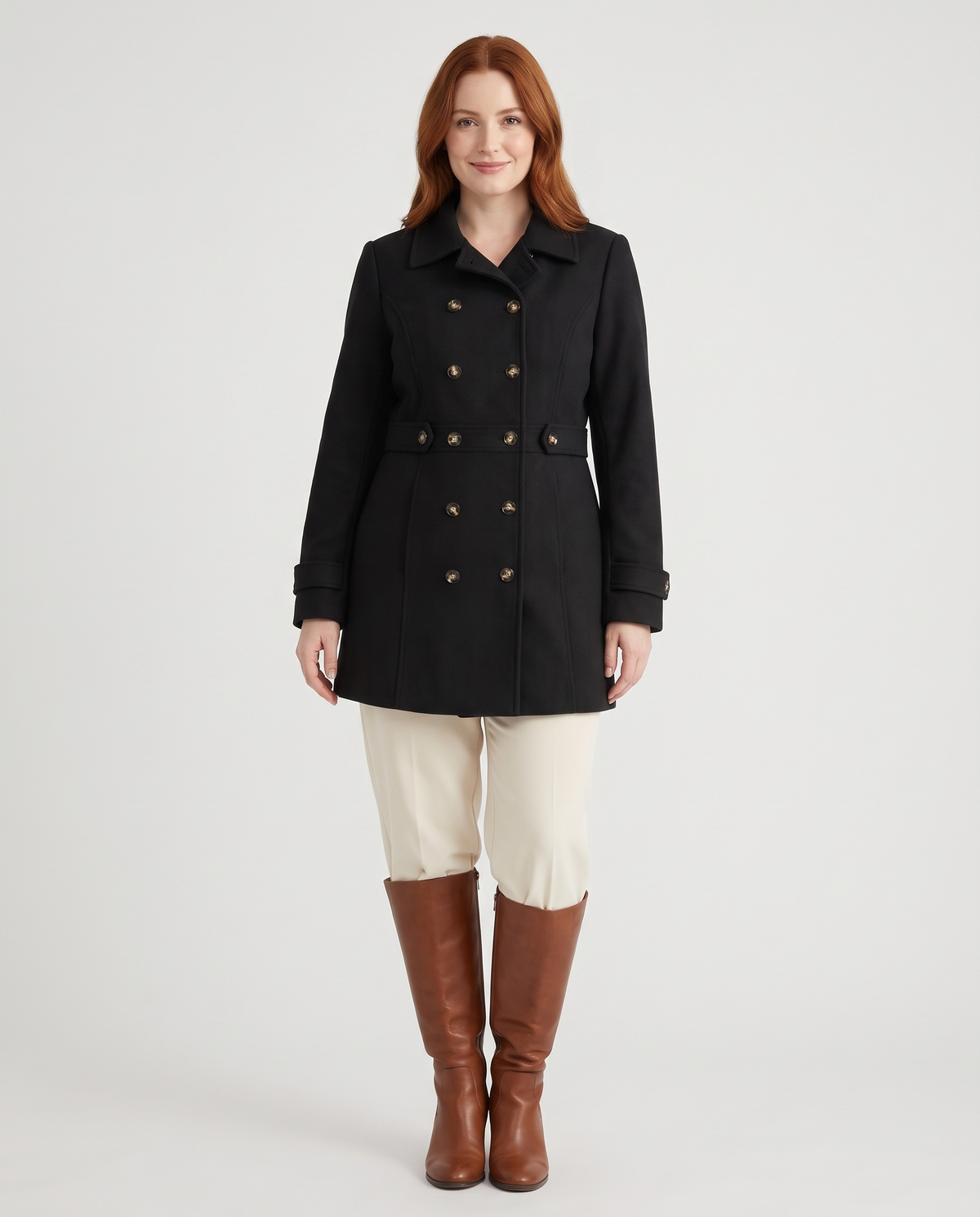 Flora Women's Trench Coat - Black