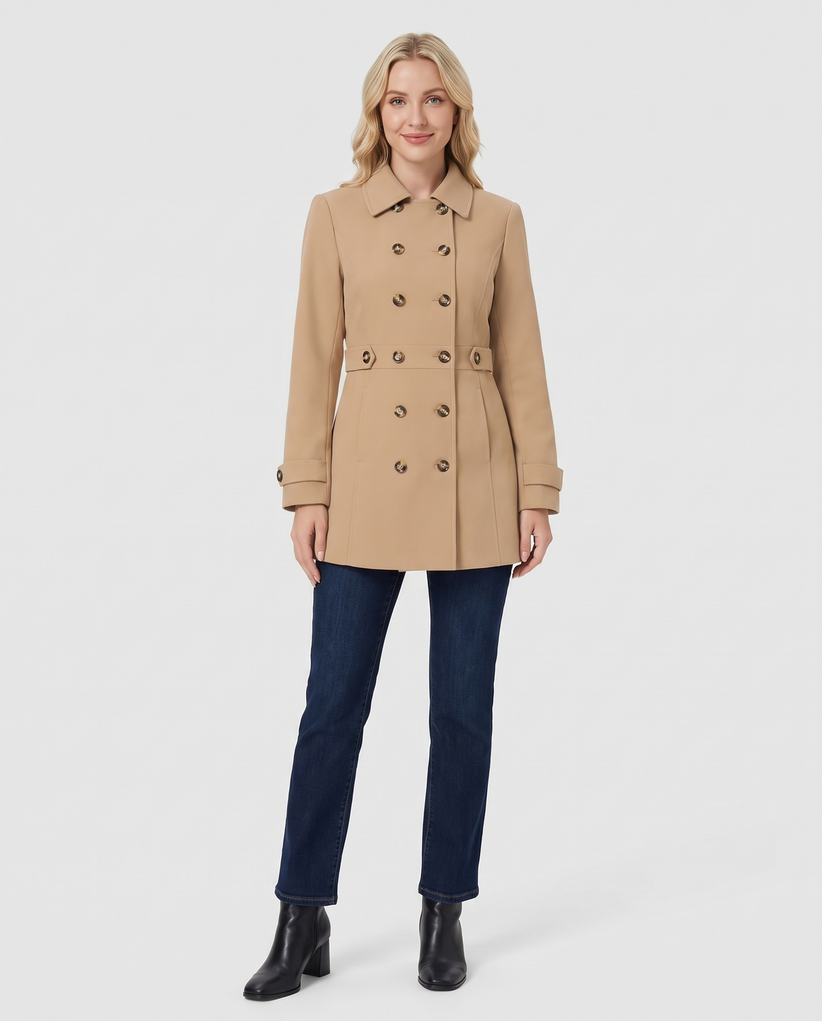 Flora Women's Trench Coat - Khaki