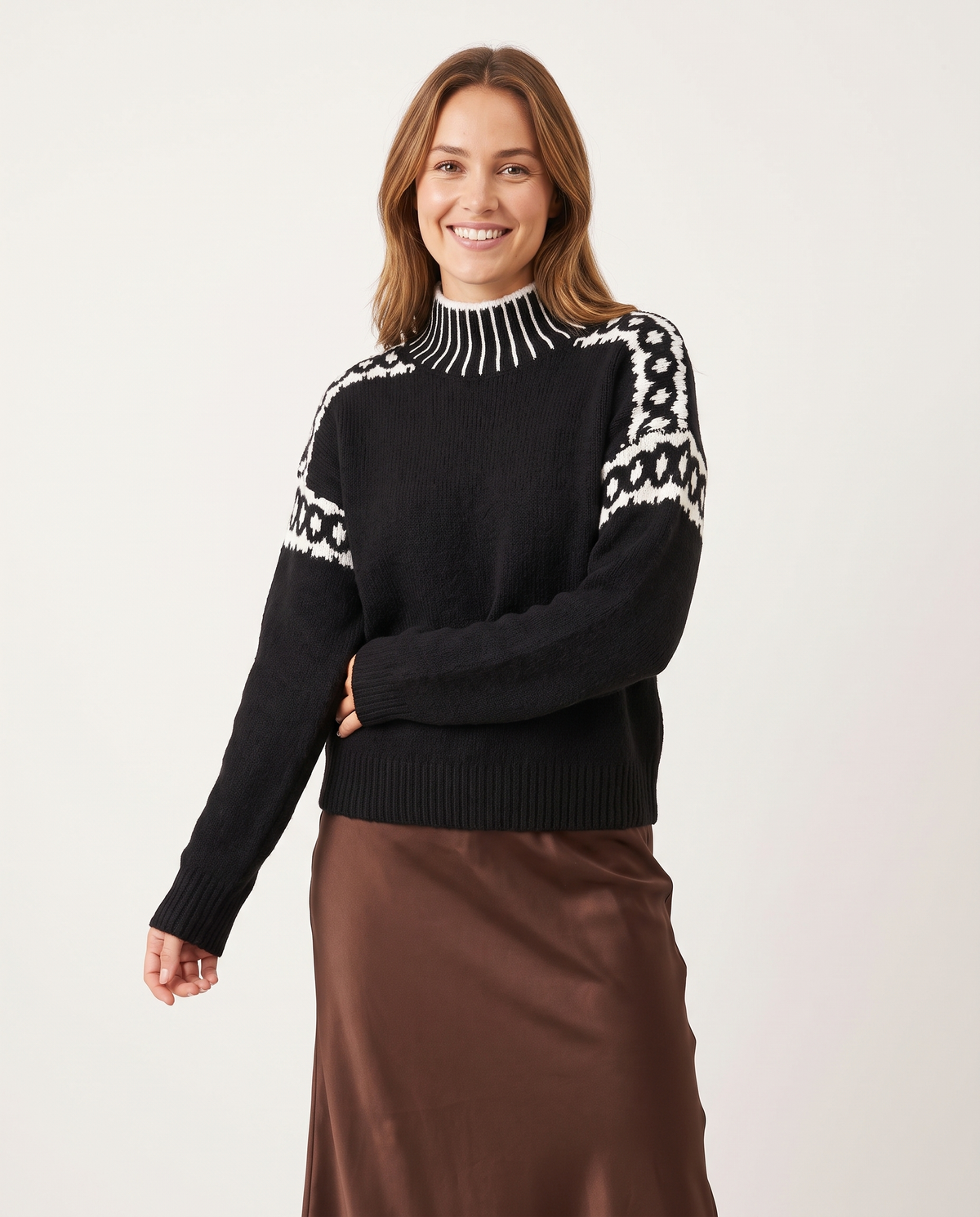 Florence Women's Knitted Jumper in Black