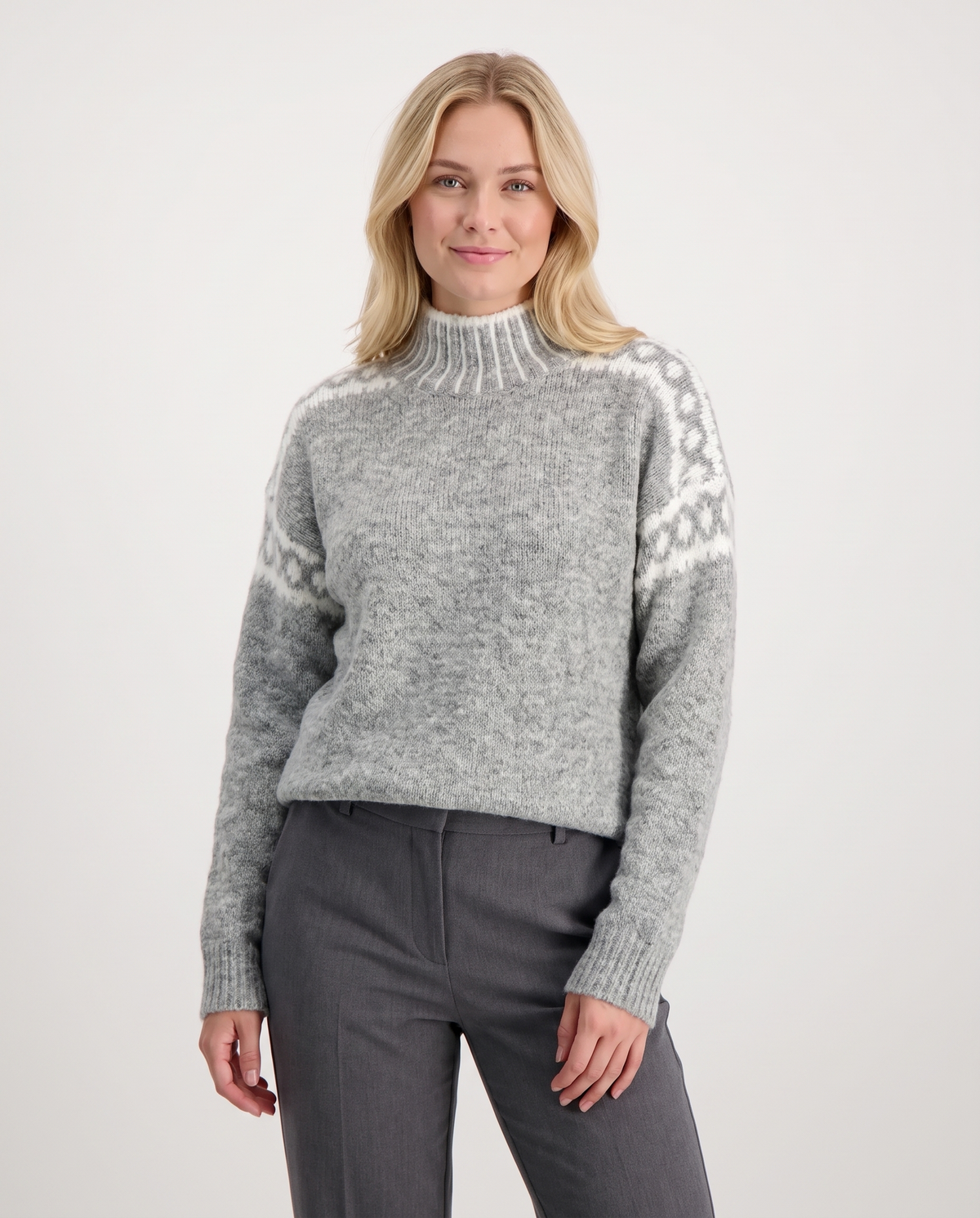 Florence Women's Knitted Jumper in Grey