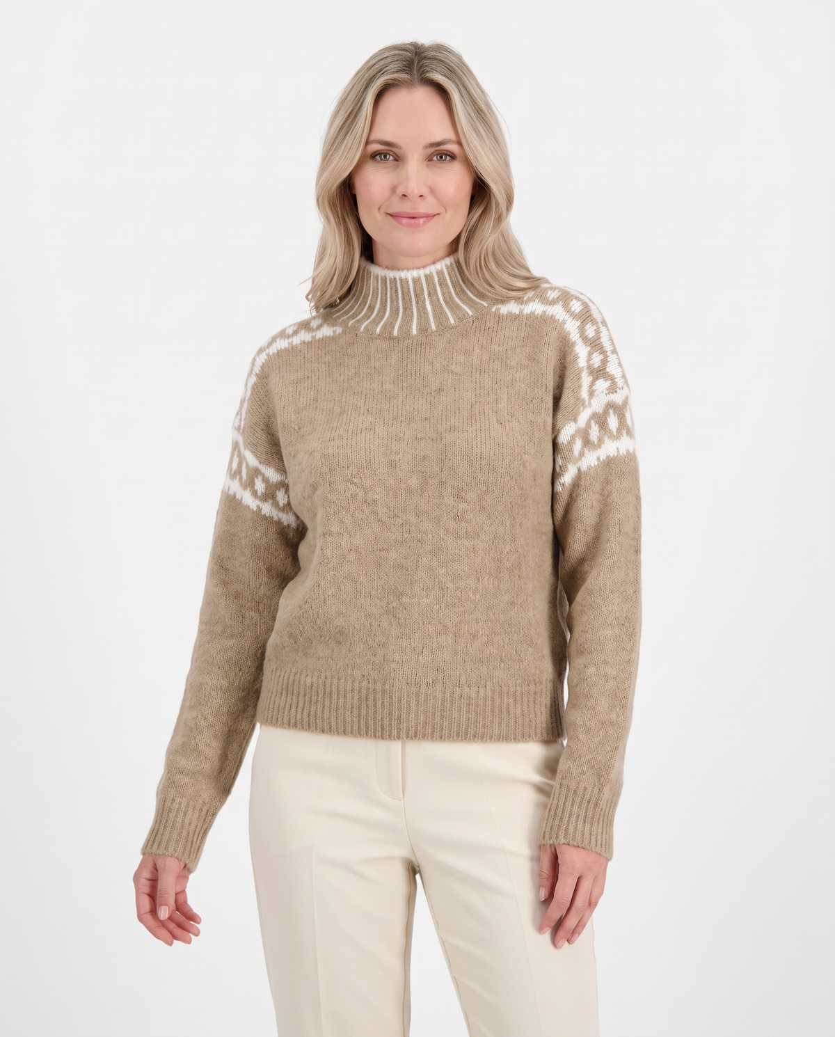 Florence Women's Knitted Jumper in Khaki