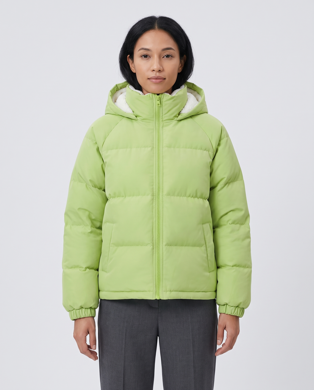 Greta Women's Winter Puffer Jacket - Green