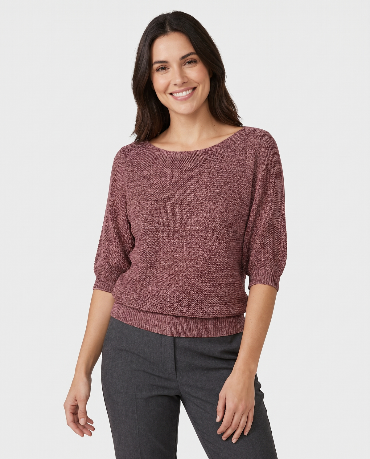 Honor Women's Knitted Jumper in Mauve