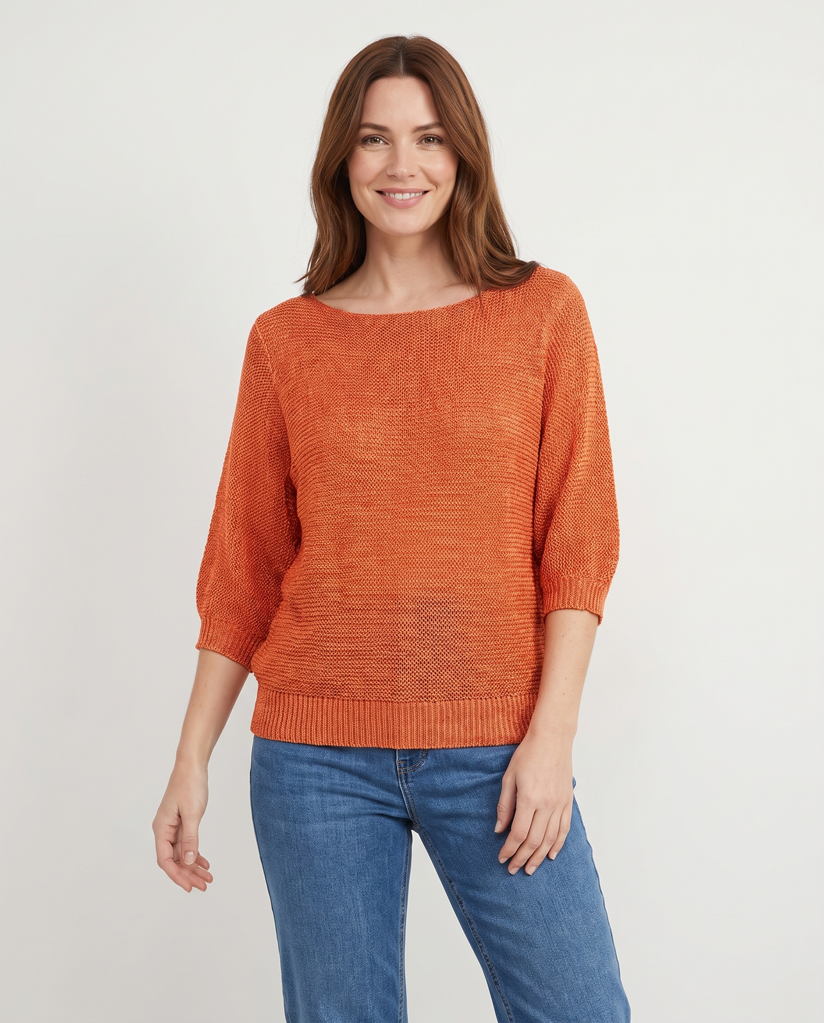 Honor Women's Knitted Jumper in Orange