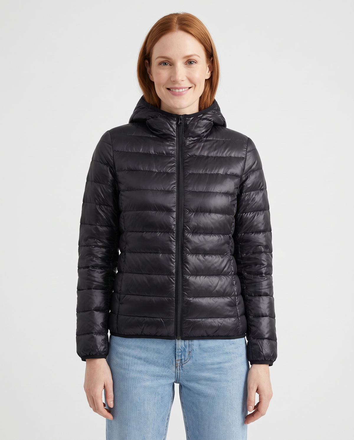 Iris Women's Puffer Jacket - Black
