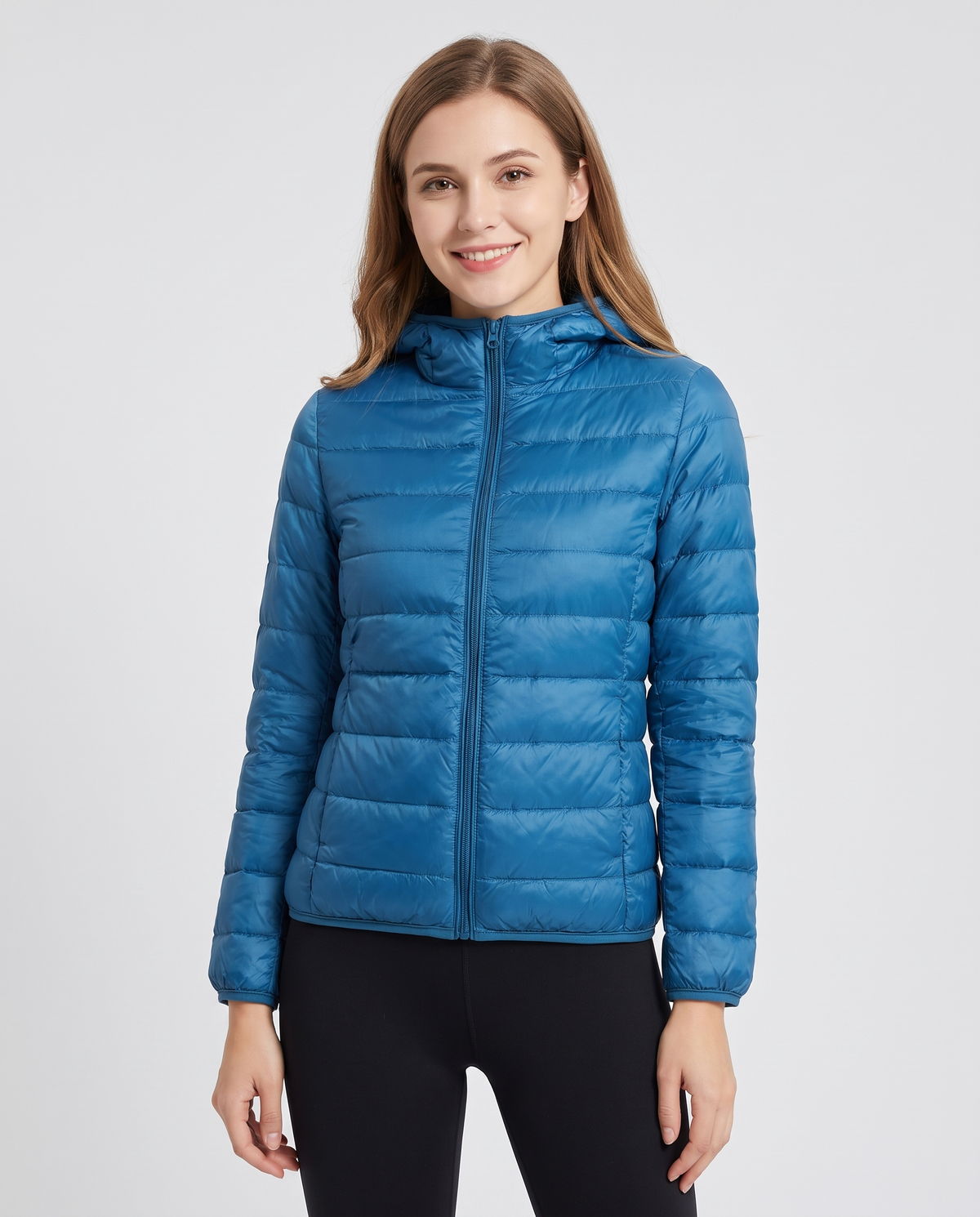Iris Women's Puffer Jacket - Lake Blue
