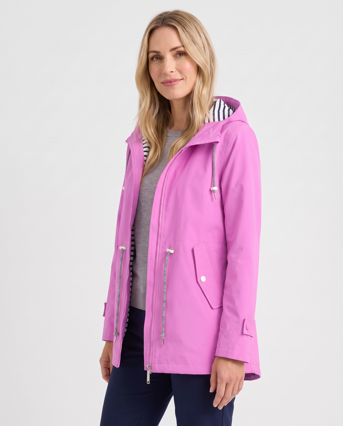 Isla Women's Waterproof Jacket - Pink - three quarter view