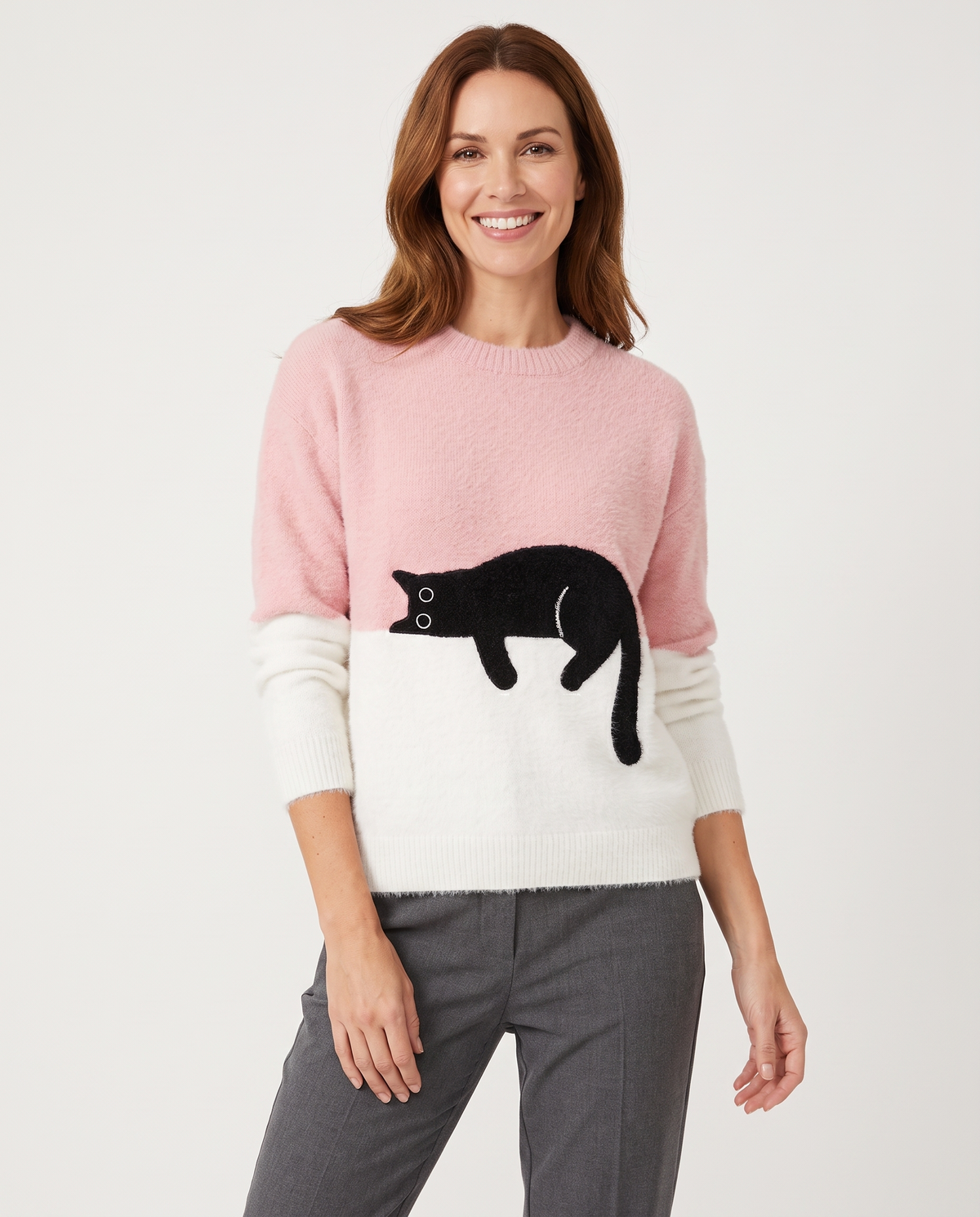 Millie Women's Knitted Jumper in Pink