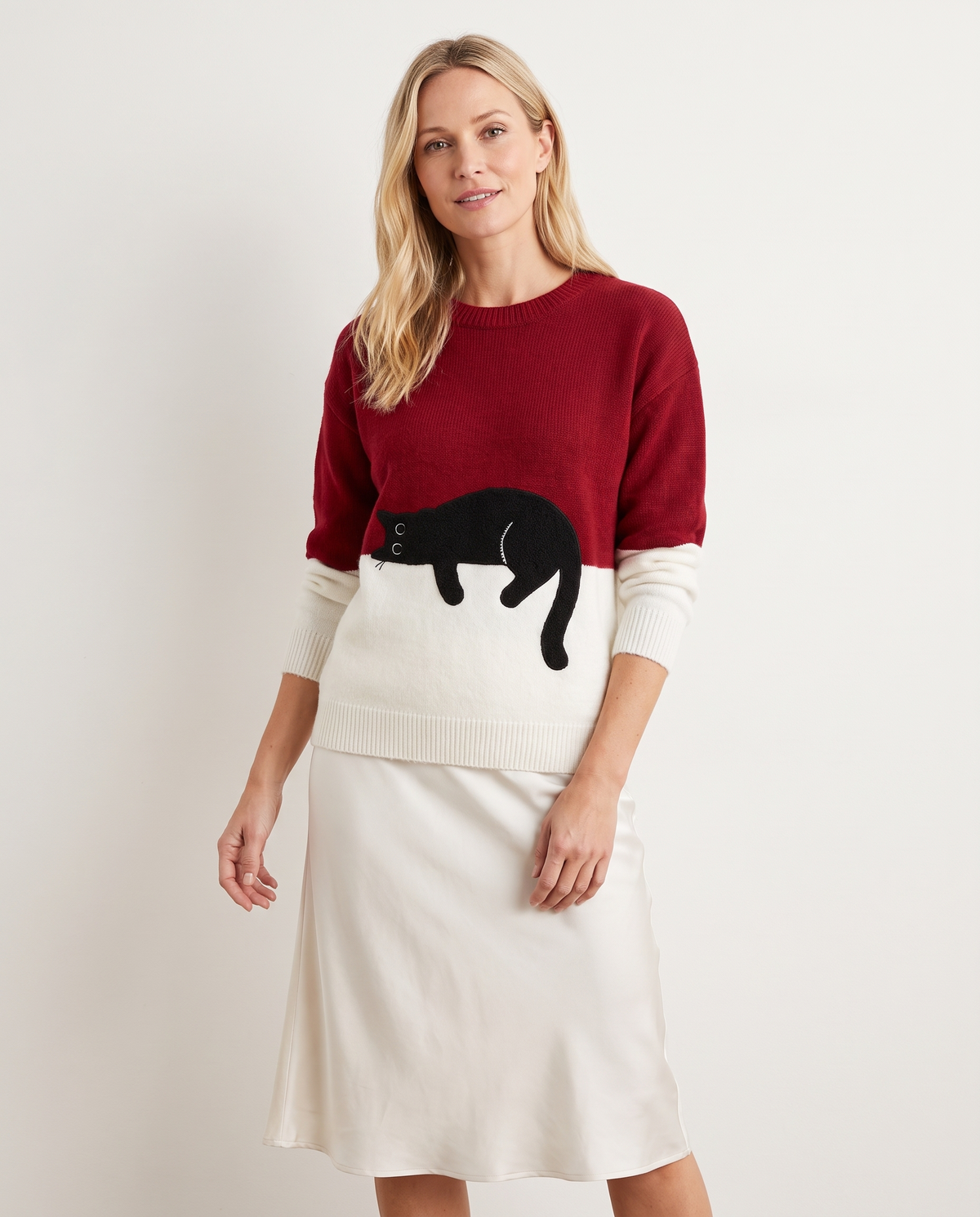 Millie Women's Knitted Jumper in Red
