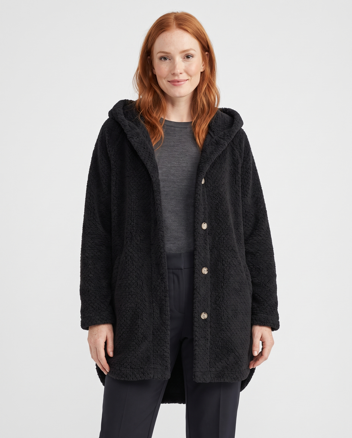 Poppy Women's Fleece Jacket - Black