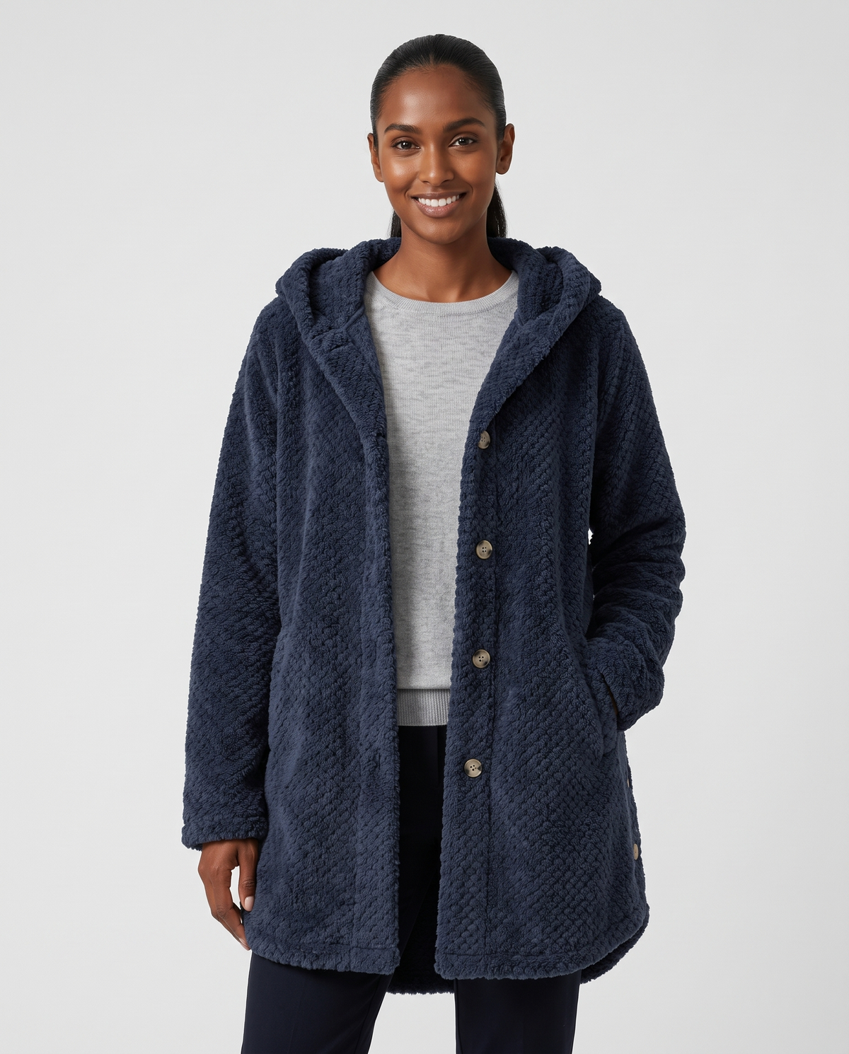 Poppy Women's Fleece Jacket - Blue