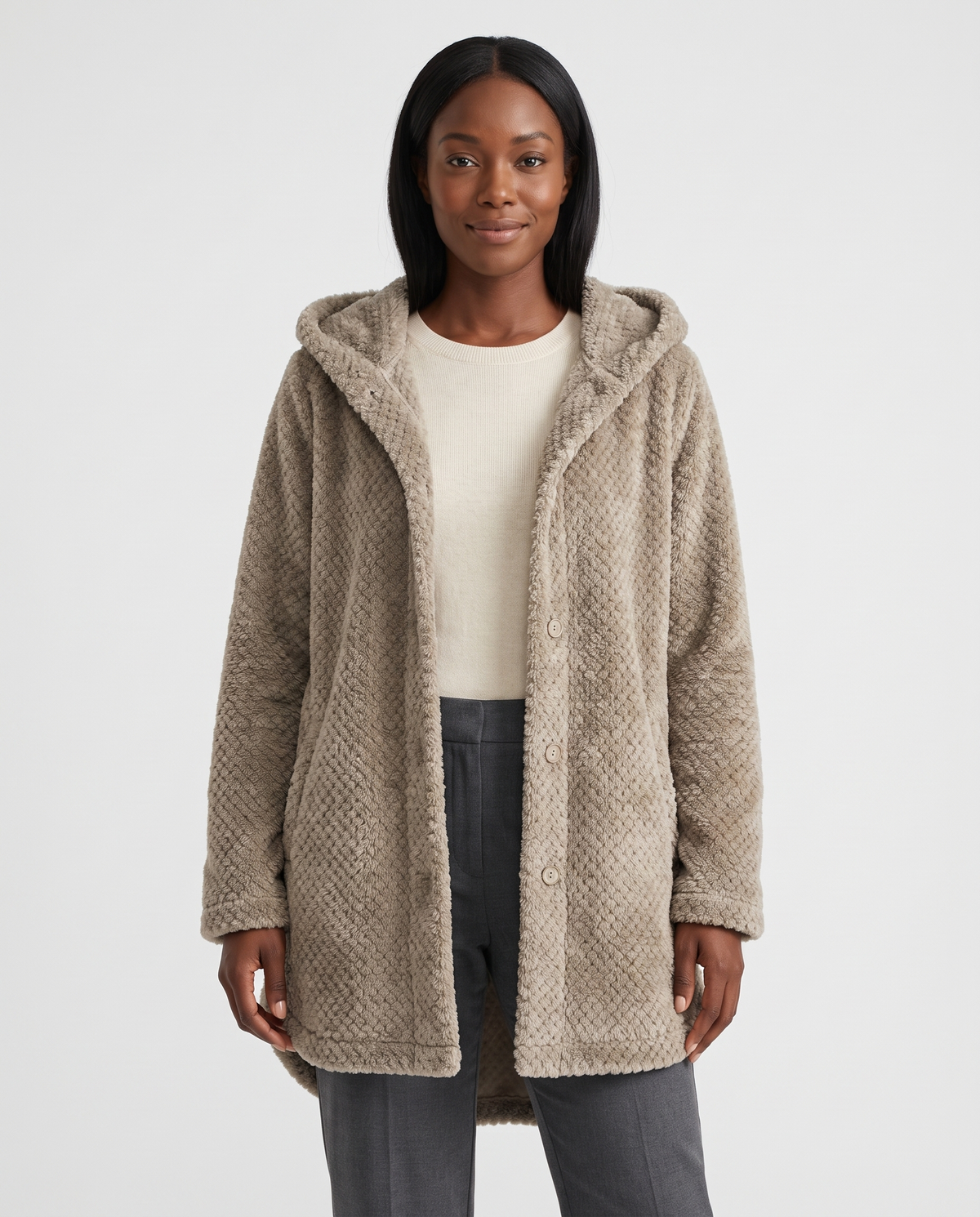 Poppy Women's Fleece Jacket - Khaki