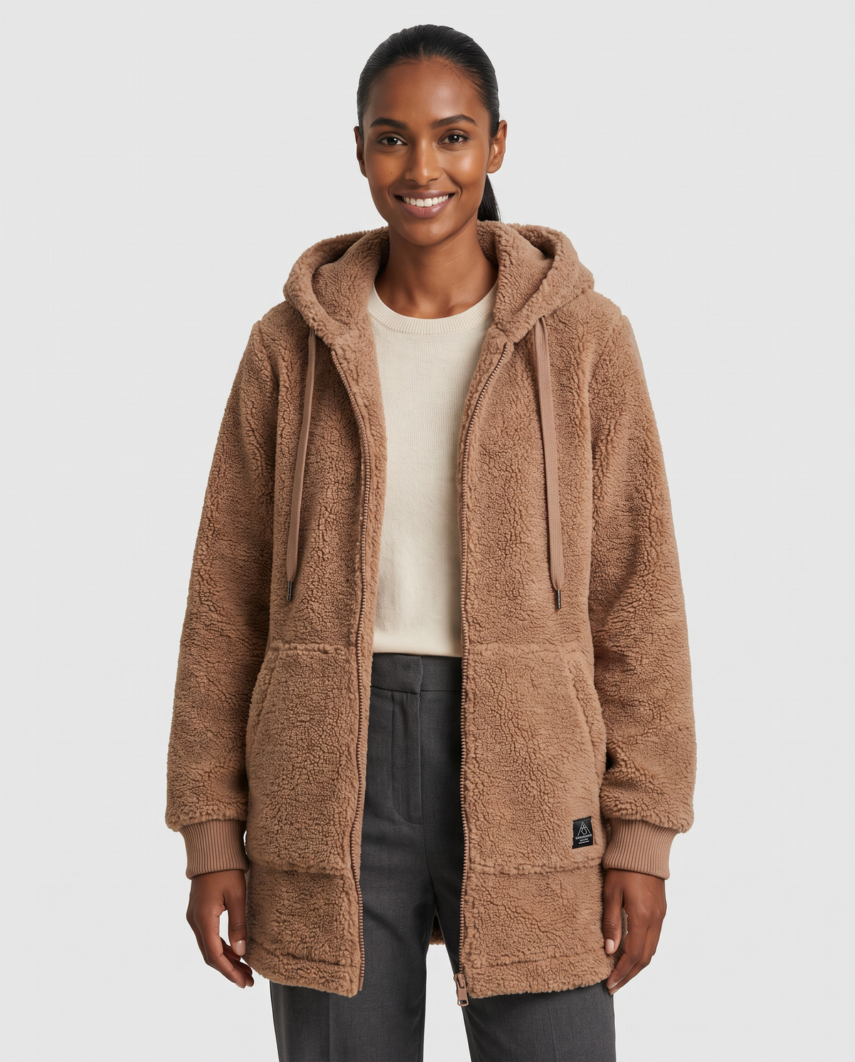 Ruby Women's Fleece Jacket - Brown