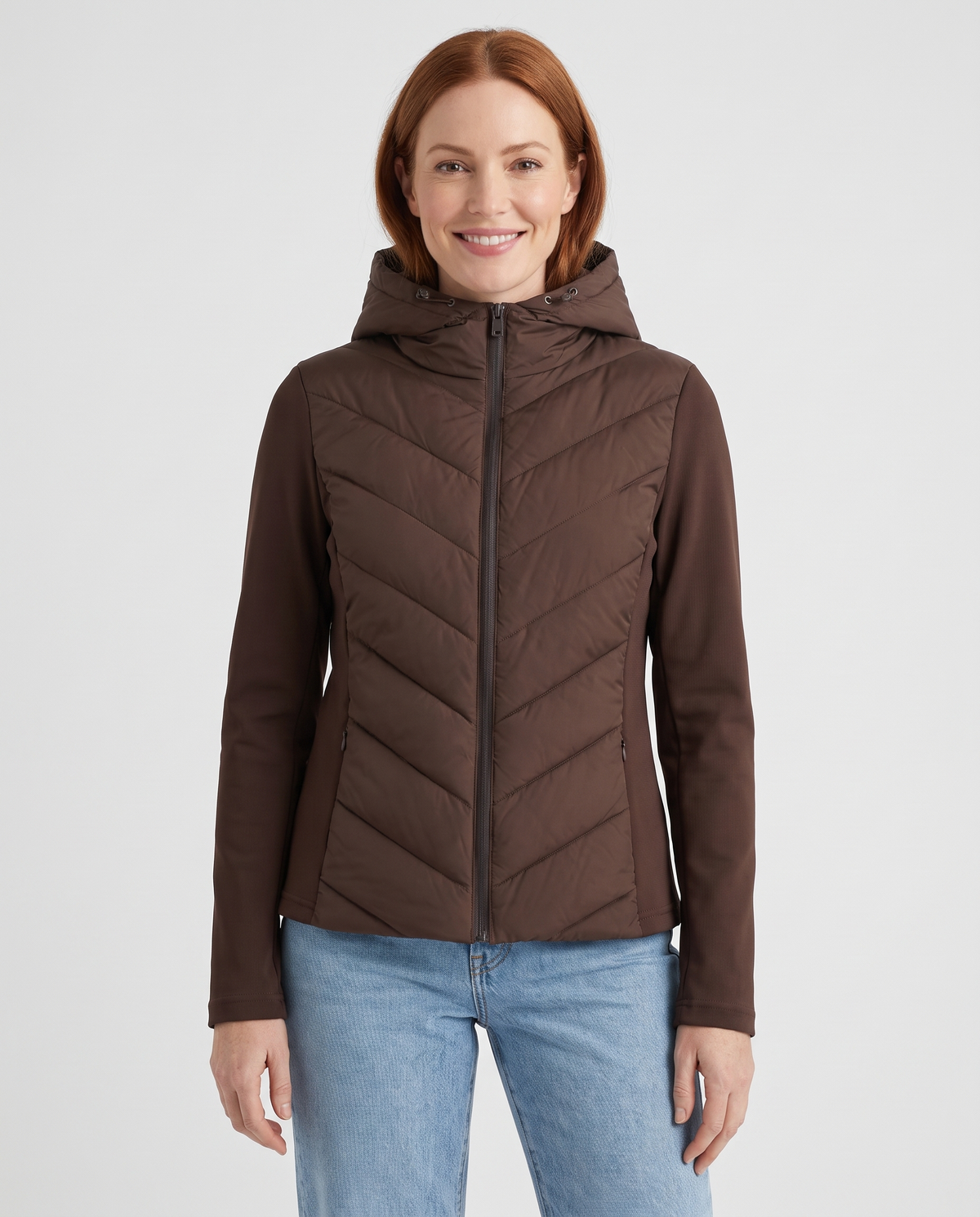 Sadie Women's Quilted Jacket - Brown